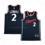 Maglia Los Angeles Clippers Kawhi Leonard #2 Icon 2024-25 Blu
