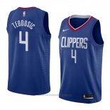 Maglia Los Angeles Clippers Milos Teodosic #4 Icon 2018 Blu