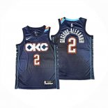 Maglia Los Angeles Clippers Shai Gilgeous-alexander No 2 Citta 2025-26 Blu