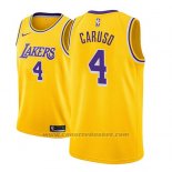 Maglia Los Angeles Lakers Alex Caruso #4 Icon 2018-19 Or