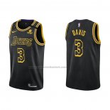 Maglia Los Angeles Lakers Anthony Davis NO 3 Mamba 2021-22 Nero
