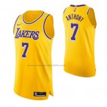 Maglia Los Angeles Lakers Carmelo Anthony #7 Icon Autentico Giallo