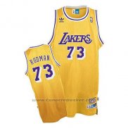 Maglia Los Angeles Lakers Dennis Rodman Retro Giallo