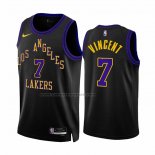 Maglia Los Angeles Lakers Gabe Vincent #7 Citta 2023-24 Nero