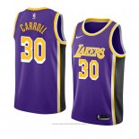 Maglia Los Angeles Lakers Jeffrey Carroll #30 Statement 2018-19 Viola