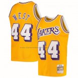 Maglia Los Angeles Lakers Jerry West NO 44 Mitchell & Ness 1971-72 Giallo