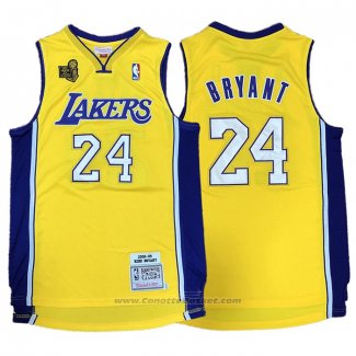 Maglia Los Angeles Lakers Kobe Bryant #24 2009-10 Finals Giallo