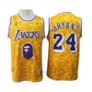 Maglia Los Angeles Lakers Kobe Bryant #24 Mitchell & Ness Giallo