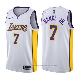 Maglia Los Angeles Lakers Larry Nance Jr. #7 Association 2017-18 Bianco