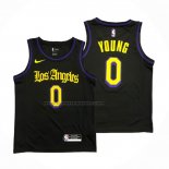 Maglia Los Angeles Lakers Nick Young NO 0 Citta 2019-20 Nero