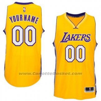 Maglia Los Angeles Lakers Personalizzate Giallo