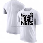 Maglia Manica Corta Brooklyn Nets Bianco