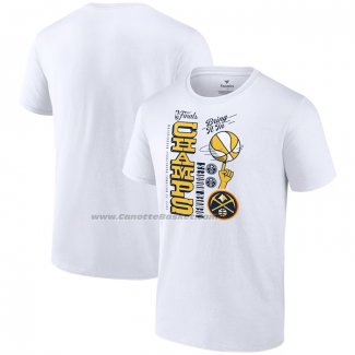 Maglia Manica Corta Denver Nuggets 2023 NBA Finals Champions Hometown Originals Review Bianco