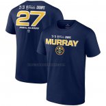 Maglia Manica Corta Denver Nuggets Jamal Murray 2023 NBA Finals Champions Blu