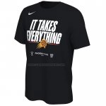 Maglia Manica Corta Phoenix Suns 2024 NBA Playoffs Mantra Nero