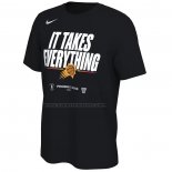 Maglia Manica Corta Phoenix Suns 2024 NBA Playoffs Mantra Nero