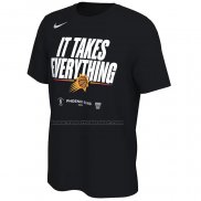 Maglia Manica Corta Phoenix Suns 2024 NBA Playoffs Mantra Nero