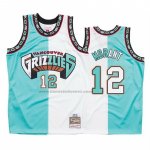Maglia Memphis Grizzlies Ja Morant NO 12 Split Edition Verde Bianco
