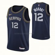 Maglia Memphis Grizzlies LaMelo Ball NO 12 Citta 2021-22 Blu