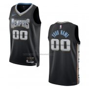 Maglia Memphis Grizzlies Personalizzate Citta 2022-23 Nero