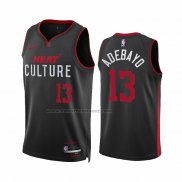 Maglia Miami Heat Bam Adebayo #13 Citta 2023-24 Nero