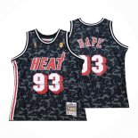 Maglia Miami Heat Bape #93 Hardwood Classic Nero