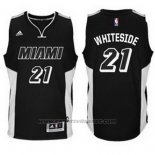 Maglia Miami Heat Hassan Whiteside #21 Nero