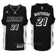 Maglia Miami Heat Hassan Whiteside #21 Nero