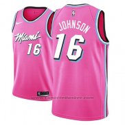 Maglia Miami Heat James Johnson #16 Earned 2018-19 Rosa