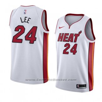 Maglia Miami Heat Marcus Lee #24 Association 2018 Bianco