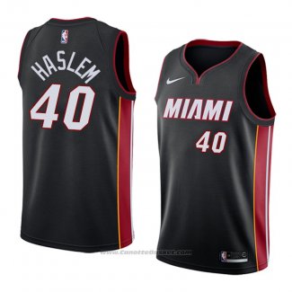 Maglia Miami Heat Udonis Haslem #40 Icon 2018 Nero