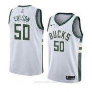 Maglia Milwaukee Bucks Bonzie Colson #50 Association 2018 Bianco