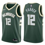 Maglia Milwaukee Bucks Jabari Parker #12 Motorcycles Harlry 2017-18 Verde