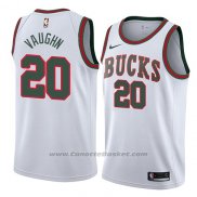 Maglia Milwaukee Bucks Rashad Vaughn #20 Classic 2018 Bianco