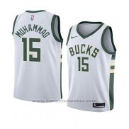 Maglia Milwaukee Bucks Shabazz Muhammad #15 Association 2018 Bianco