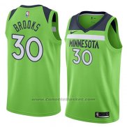 Maglia Minnesota Timberwolves Aaron Brooks #30 Statement 2018 Verde