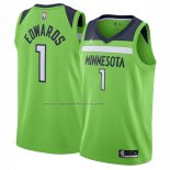 Maglia Minnesota Timberwolves Anthony Edwards NO 1 Statement 2020-21 Verde