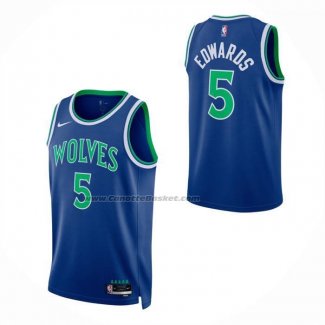 Maglia Minnesota Timberwolves Anthony Edwards No 5 Icon 2026-27 Blu