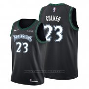 Maglia Minnesota Timberwolves Jarrett Culver #23 Hardwood Classics 2019-20 Nero