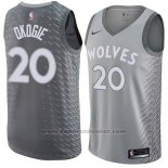 Maglia Minnesota Timberwolves Josh Okogie #20 Citta 2018 Grigio