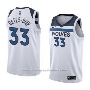 Maglia Minnesota Timberwolves Keita Bates-Diop #33 Association 2018 Bianco