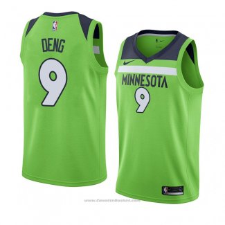 Maglia Minnesota Timberwolves Luol Deng #9 Statement 2018 Verde