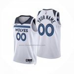 Maglia Minnesota Timberwolves Personalizzate Association 2024-25 Bianco