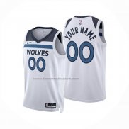 Maglia Minnesota Timberwolves Personalizzate Association 2024-25 Bianco