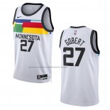 Maglia Minnesota Timberwolves Rudy Gobert #27 Citta 2022-23 Bianco