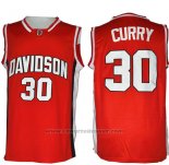 Maglia NCAA Davidson Wildcat Stephen Curry #30 Rosso