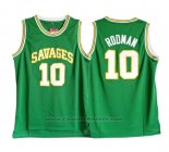 Maglia NCAA Oklahoma State Savages Dennis Rodman #10 Verde