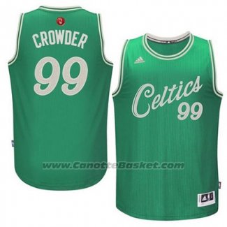 Maglia Natale 2015 Boston Celtics Jae Crowder #99 Verde