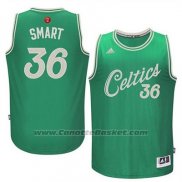 Maglia Natale 2015 Boston Celtics Marcus Smart #36 Verde