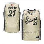 Maglia Natale 2015 San Antonio Spurs Tim Duncan #21 Bianco